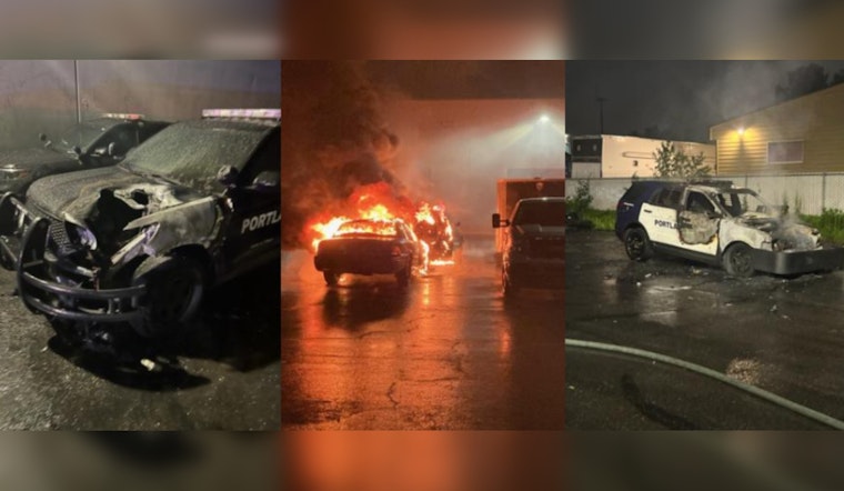 Suspected Arsonist Sets 15 Vehicles on Fire at Portland Police Training Division