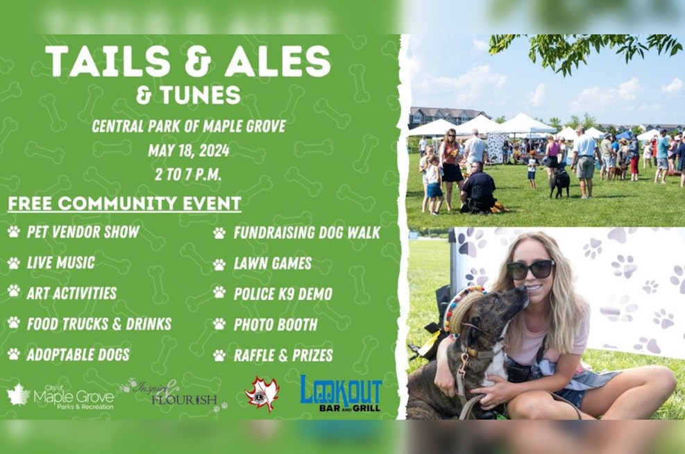 Tails & Ales Offers Paws and Pints at Central Park in Maple Grove on May 18