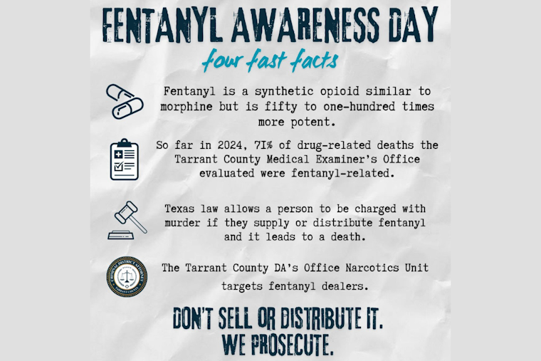 Tarrant County Declares May 7th Fentanyl Awareness Day, Aimed at Combating Opioid Epidemic through Education and Enforcement