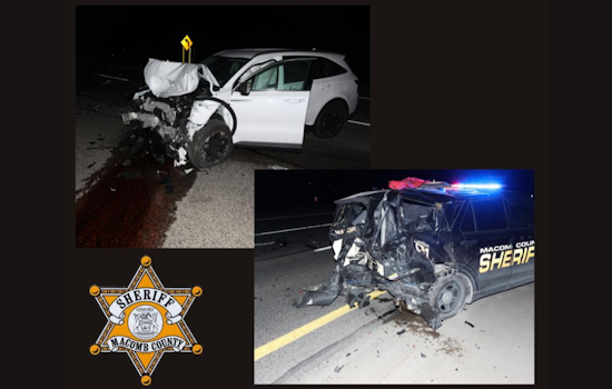 Teen Driver Crashes Into Macomb County Sheriff's Patrol Car on I-94 Near Detroit
