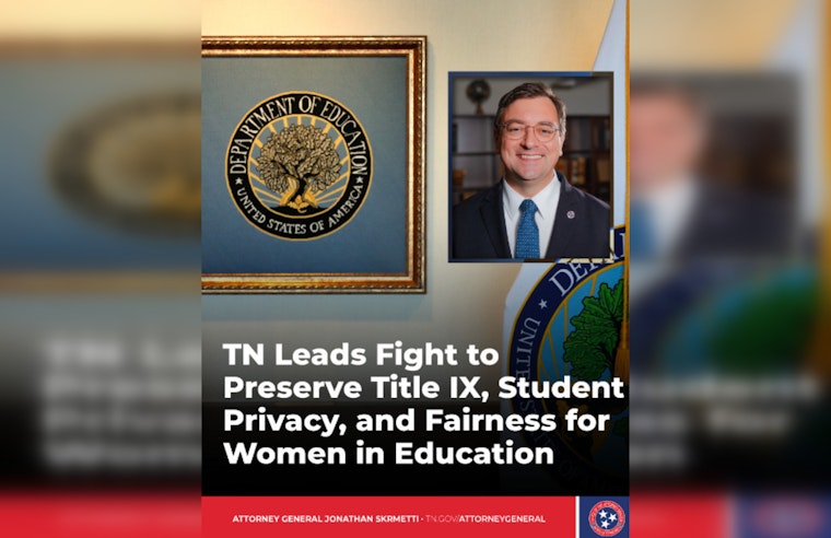 Tennessee AG Forms Multi-State Coalition to Defend Title IX's Original Intent Against Federal Overhaul