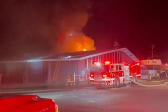 Three-Alarm Blaze Ravages Castro Valley's Lake Chabat Public Market, No Injuries Reported