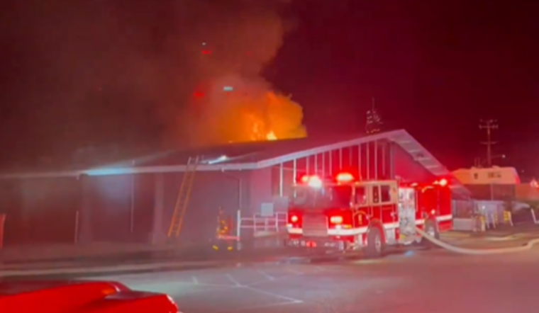 Three-Alarm Blaze Ravages Castro Valley's Lake Chabat Public Market, No Injuries Reported