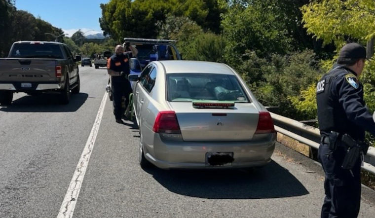 Tiburon Traffic Stop Uncovers Homemade Key, Unlicensed Driver Taken into Custody