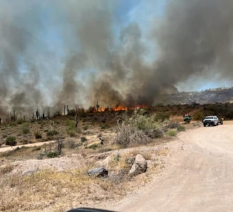 Tonto National Forest Firefighters Wrestle With 240-Acre Sugar Fire Near Fountain Hills