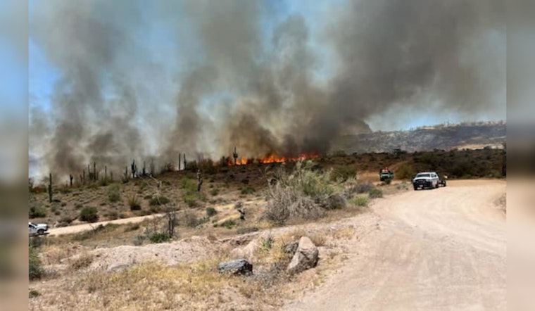 Tonto National Forest Firefighters Wrestle With 240-Acre Sugar Fire Near Fountain Hills