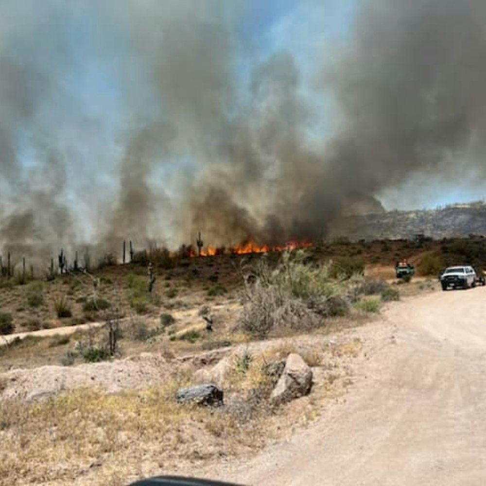 Tonto National Forest Firefighters Wrestle With 240-Acre Sugar Fire Near Fountain Hills