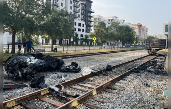 Train Strikes Unoccupied Car in West Palm Beach, One Arrested on Trespassing Charges Amidst Delays
