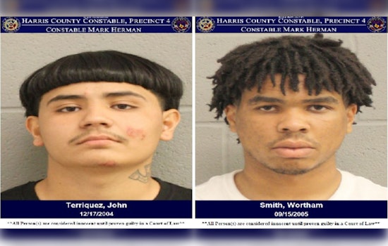 Two Arrested After Car Burglary Escalates to Police Chase in Harris County