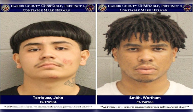 Two Arrested After Car Burglary Escalates to Police Chase in Harris County