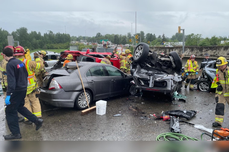 Two Critically Injured in Seven-Car Pileup on I-5 in Tualatin, Oregon State Police Investigating