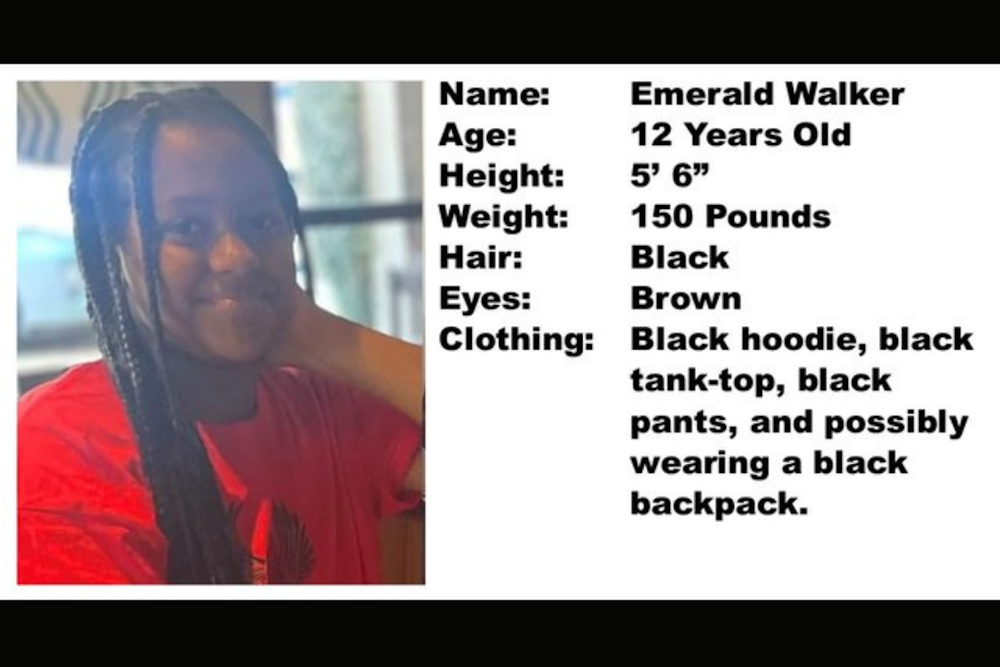Urgent Ebony Alert Issued for Missing 12-Year-Old Girl in Tiburon, Authorities Seek Public's Help