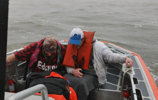 U.S. Coast Guard and Bay County Officials Heroically Save Fishermen from Sinking Vessel in Saginaw Bay
