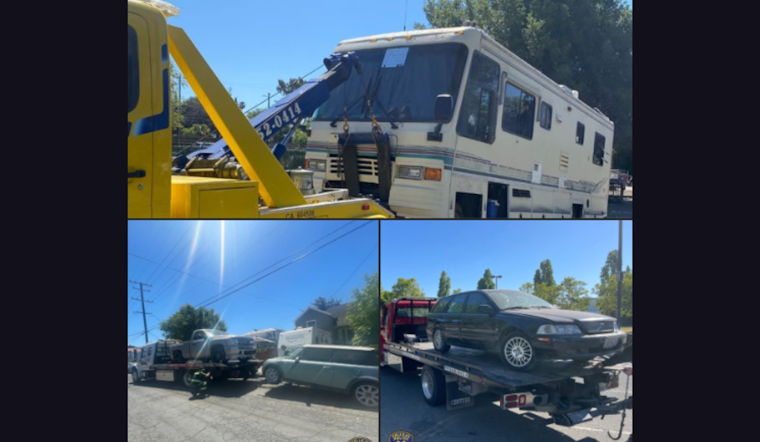 Vallejo Police Clear Out 58 Abandoned Vehicles in Citywide Sweep to Combat Urban Blight