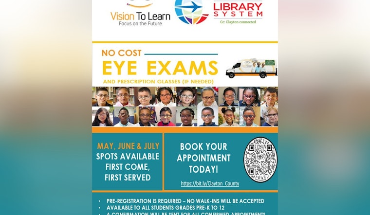 Vision To Learn Offers Free Eye Exams and Glasses to Clayton County Students in Summer Initiative