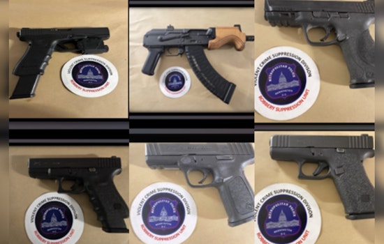 Washington D.C. Police Seize 45 Firearms in a Week, Including "Ghost Guns" as Crackdown on Illegal Weapons Continues