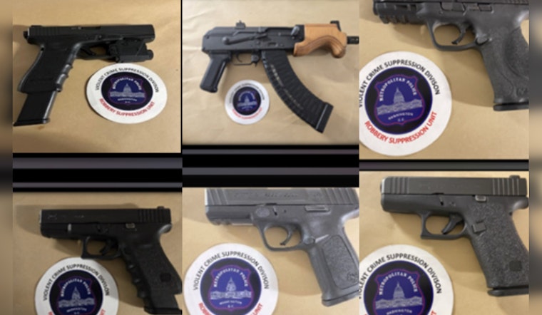 Washington D.C. Police Seize 45 Firearms in a Week, Including "Ghost Guns" as Crackdown on Illegal Weapons Continues