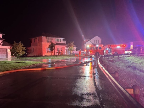 West Travis County Home Engulfed by Fire After Lightning Strike, No Injuries Reported
