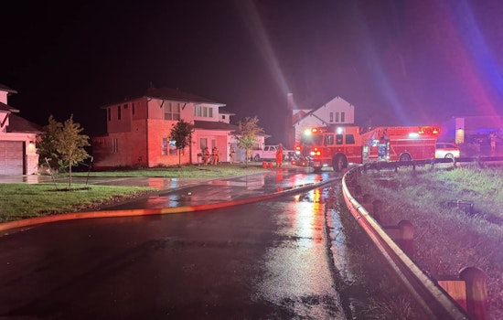 West Travis County Home Engulfed by Fire After Lightning Strike, No Injuries Reported