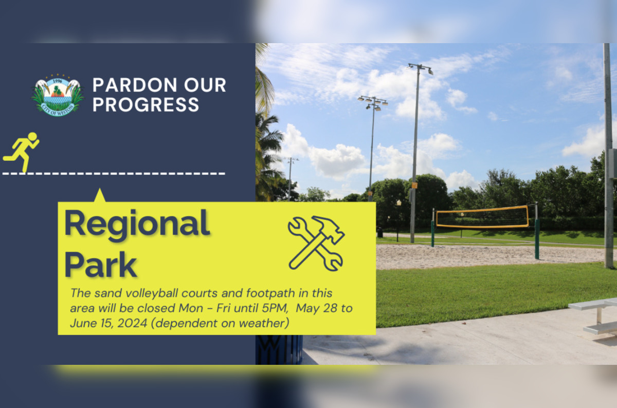 Weston Regional Park Sand Courts to Close During Day for Emergency