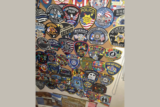 White Settlement Police Warm Hearts with Kind Gesture to Autistic Man's Patch Collection