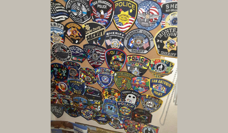 White Settlement Police Warm Hearts with Kind Gesture to Autistic Man's Patch Collection