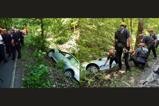 Woman Rescued by DC Fire and EMS After Car Plunges Over Embankment Near Rock Creek Park