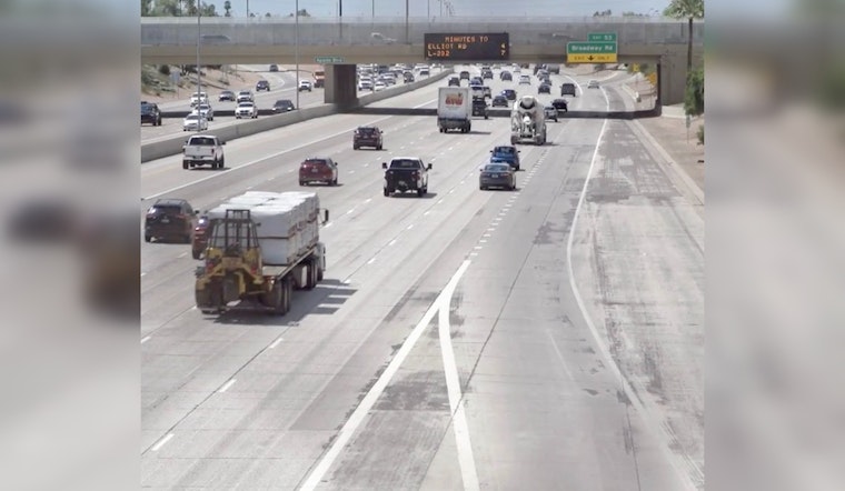 ADOT Enhances Traffic Flow on Loop 101 Near US 60 with New Lane Striping in Tempe