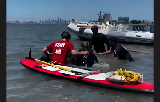 VIDEO: Alameda Fire and Police Departments Jointly Rescue Teen Stuck in Mud Near Encinal Boat Ramp