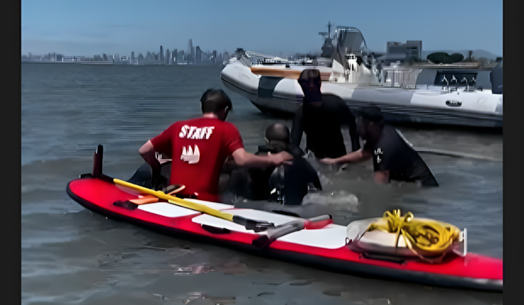 VIDEO: Alameda Fire and Police Departments Jointly Rescue Teen Stuck in Mud Near Encinal Boat Ramp