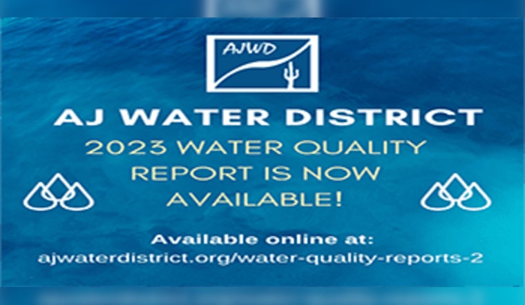 Apache Junction Releases 2023 Water Quality Report for Public Scrutiny