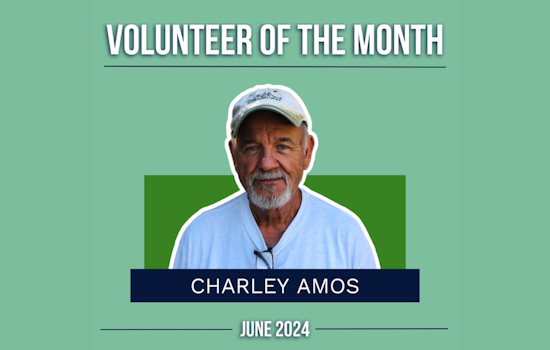 Arlington Salutes Charley Amos as Volunteer of the Month for Park Beautification Efforts