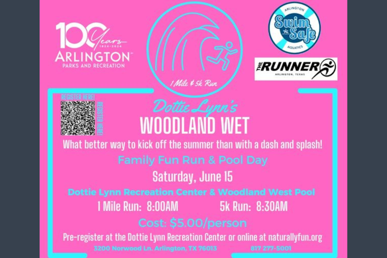 Arlington's Woodland Wet Run Combines Fitness With Fun This Saturday: Join the Race and Dive Into a Free Swim Pass