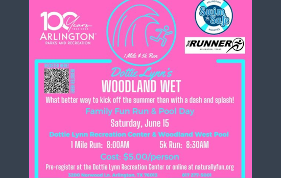 Arlington's Woodland Wet Run Combines Fitness With Fun This Saturday: Join the Race and Dive Into a Free Swim Pass