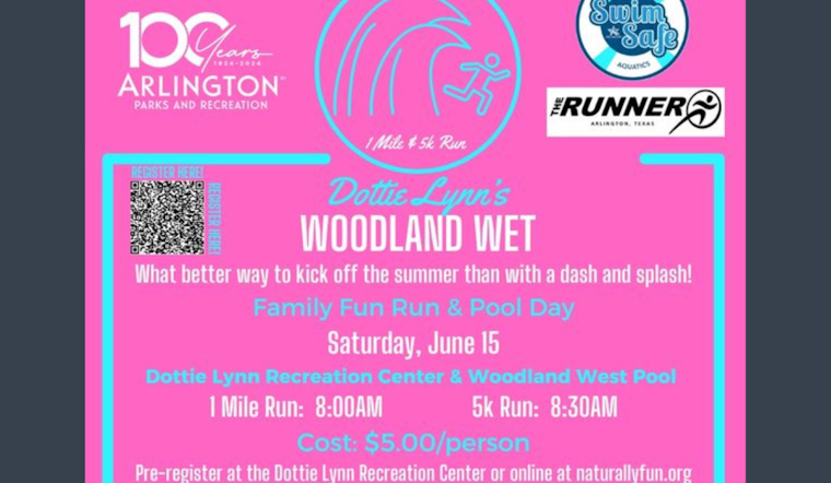 Arlington's Woodland Wet Run Combines Fitness With Fun This Saturday: Join the Race and Dive Into a Free Swim Pass