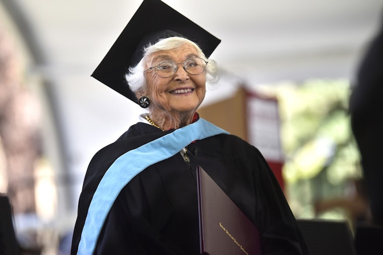At 105, Virginia Hislop Receives Her Stanford Master's Degree 83 Years Post Completion