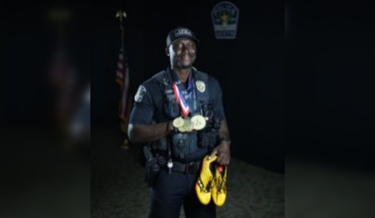 Austin Police Honor Officer Keston Campbell for Athletic Achievements and Commitment to Fitness