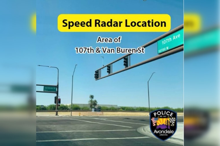 Avondale Intensifies Speeding Crackdown with New Speed Safety Cameras on Van Buren St. and 107th Ave