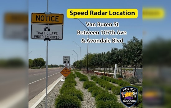 Avondale Police Deploy Speed Safety Cameras to Curb Speeding, Fines to Take Effect in June