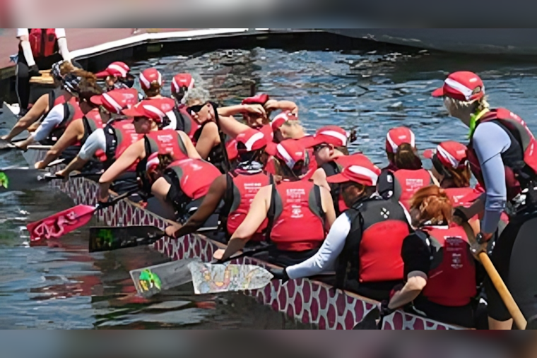 Baltimore's Annual Dragon Boat Challenge Unites Teams in a Race Against Cancer at Port Covington Marina