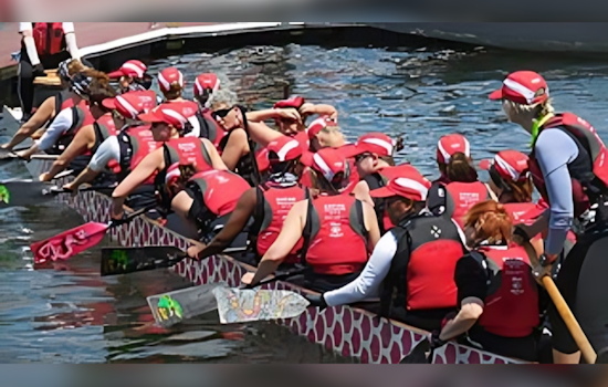 Baltimore's Annual Dragon Boat Challenge Unites Teams in a Race Against Cancer at Port Covington Marina