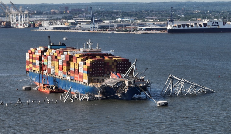 Battered Cargo Ship Dali Sets Sail for Repairs in Norfolk After Tragic Baltimore Bridge Disaster