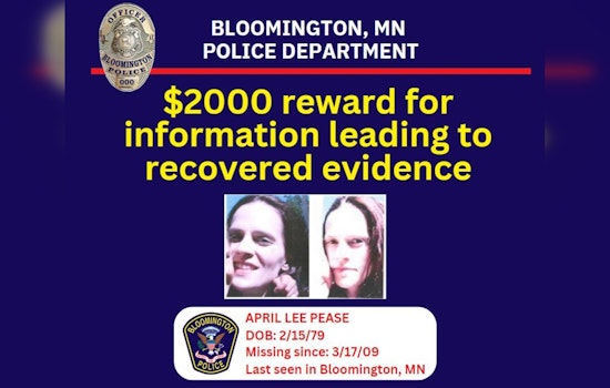 Bloomington Police Intensify Search for April Pease's Remains with $2000 Reward, Suspects Charged in Minnesota