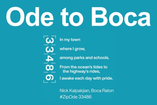 Boca Raton Invites Locals to Craft "Ode to Boca" Poems for 100th Birthday Celebrations