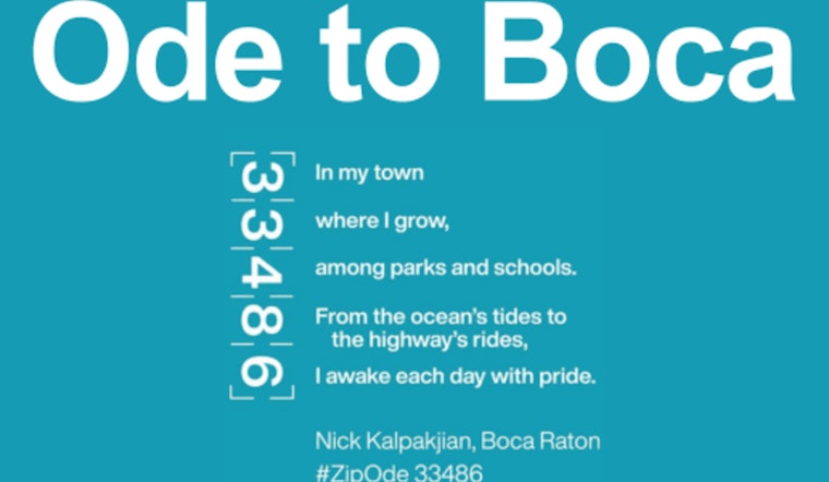 Boca Raton Invites Locals to Craft "Ode to Boca" Poems for 100th Birthday Celebrations