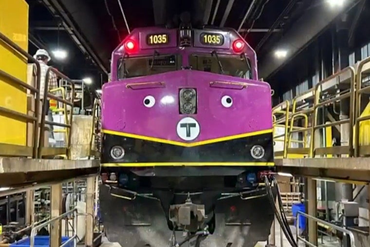 Boston Commuters Greeted with Googly-Eyed Trains on MBTA as Part of Effort to Add Levity to Transit Experience