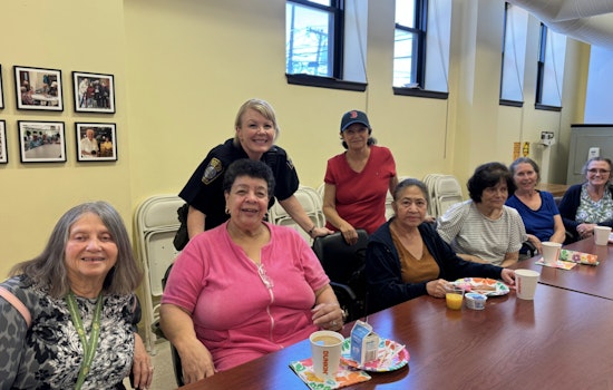 Boston Police Bond with Local Elders Over Breakfast at Veronica Smith Senior Center in Brighton
