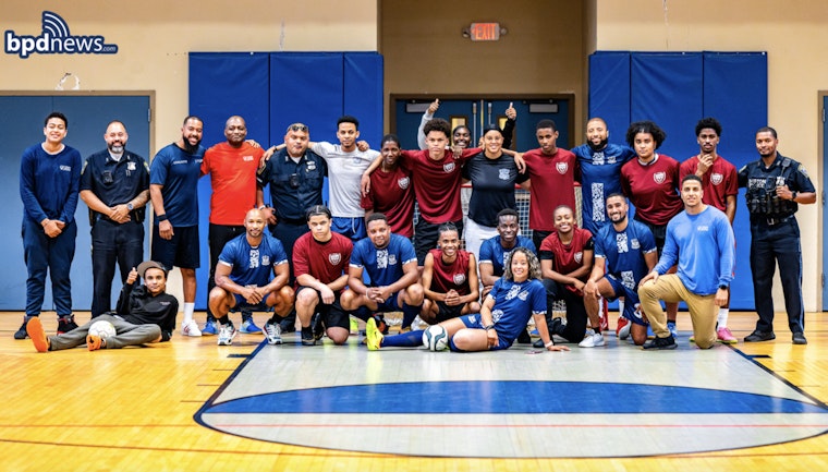 Boston Police Bond with Local Youth in Friendly Futsal Game at St. Peters Teen Center