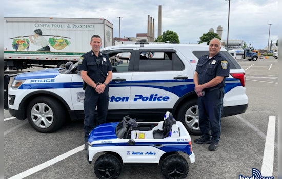 Boston Police Delight Kids with Mini Cruiser at 'Touch a Truck' Event During Charlestown Parade Week