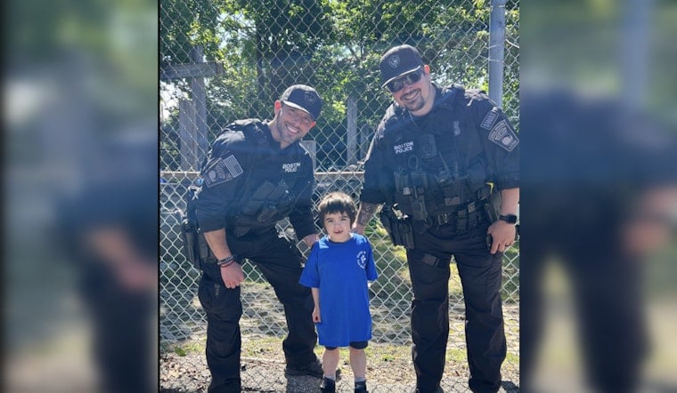 Boston Police Engage with Roslindale Youth at Conley School Field Day